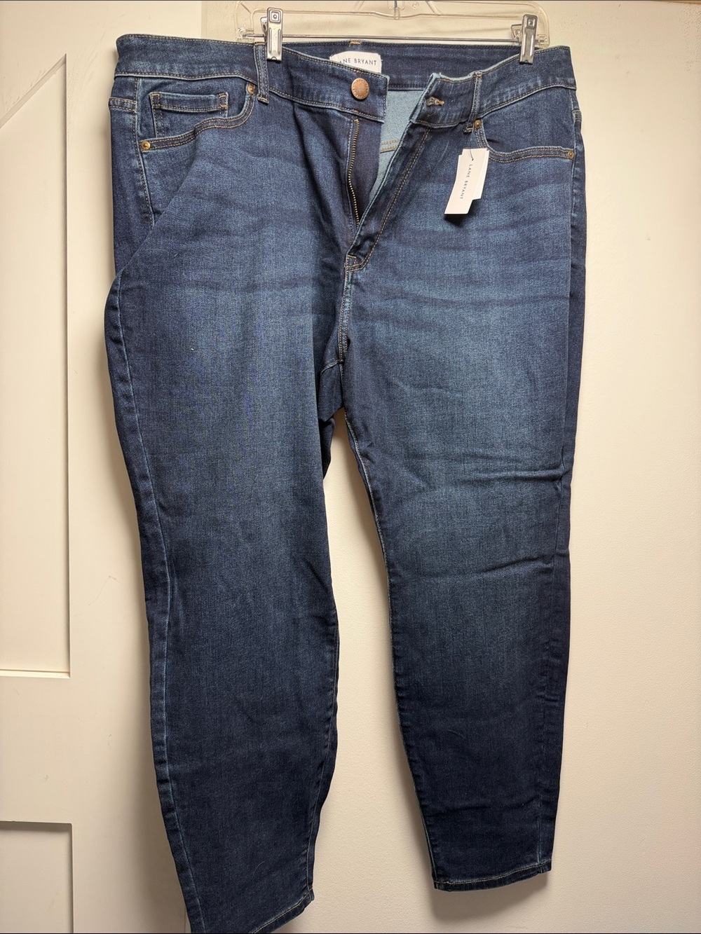 Lane Bryant Slim Straight Dark Blue Jeans